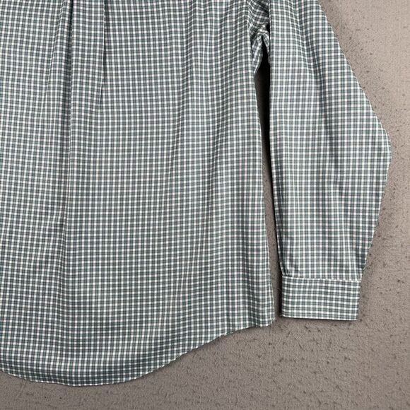 Brooks Brother The Original Polo Green Check Button Down Long Sleeve Shirt Men L - Picture 16 of 16
